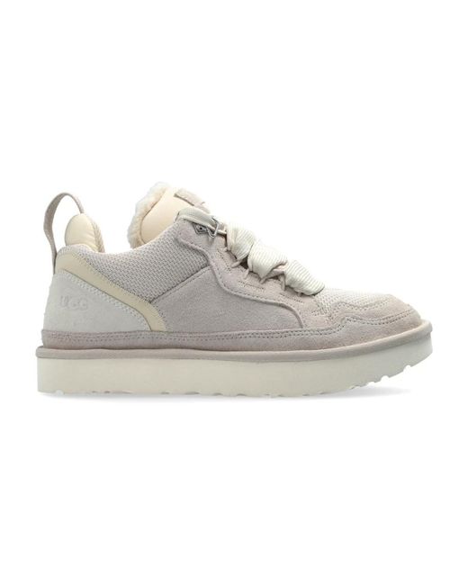 Ugg Schoenen ,Grijs ,Suède Lowmel Sneaker in het Gray