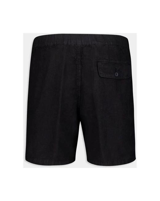 Casual Shorts 120% Lino de hombre de color Black