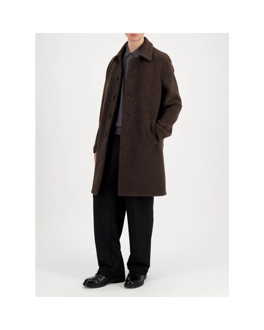 Harris Wharf London Brown Single-Breasted Coats for men