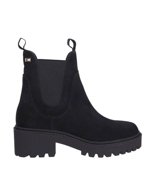 Tommy Hilfiger Blue Chelsea Boots