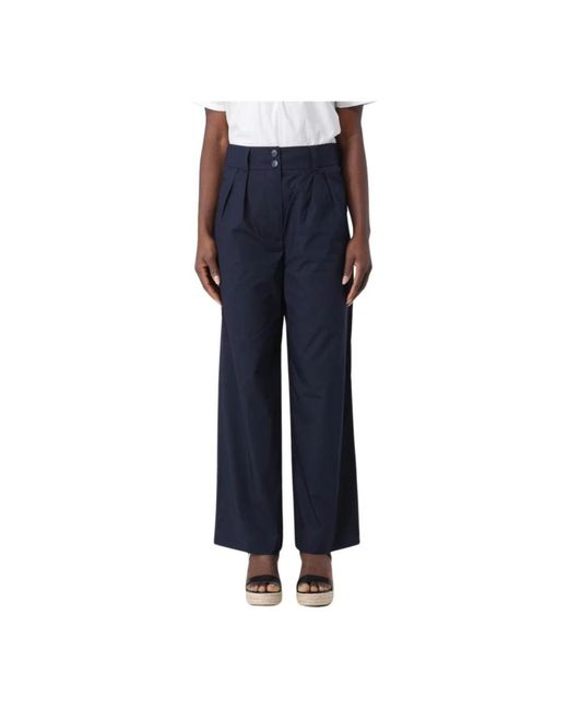 Woolrich Blue Straight Trousers