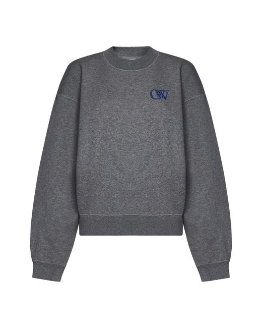 Off-White c/o Virgil Abloh Gray Sweatshirts