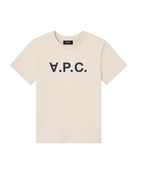 A.P.C. T-Hemden in het Natural voor heren