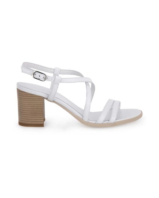 Nero Giardini White High Heel Sandals