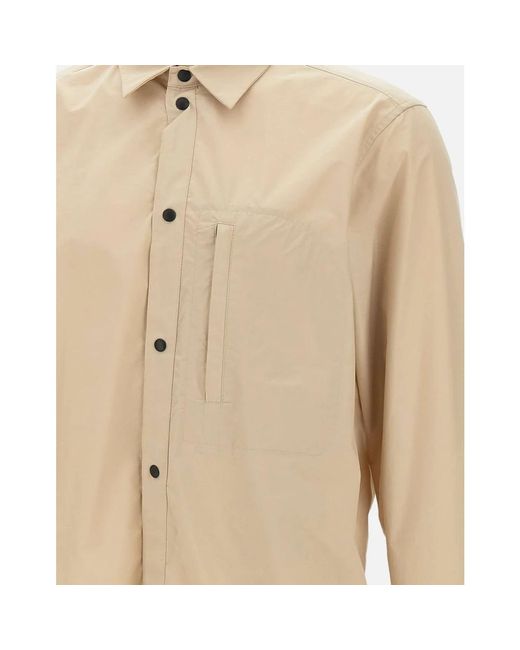 Woolrich Jassen ,Stad Snapknoop Overshirt in het Natural voor heren