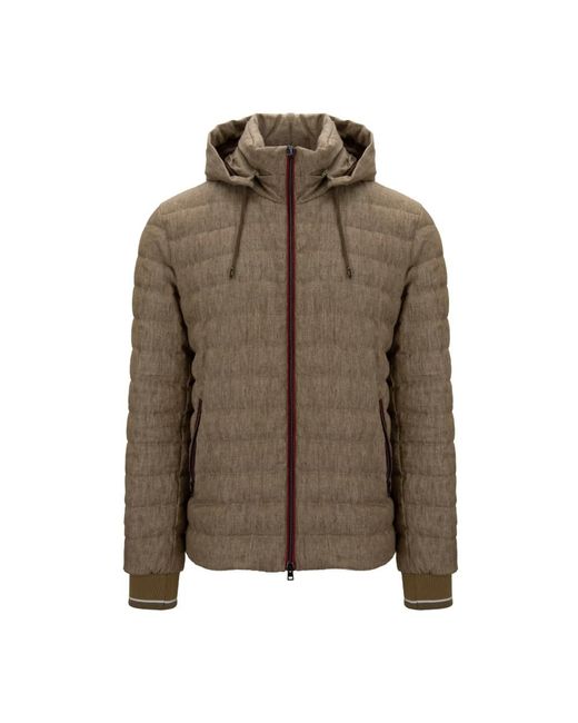 Herno Herren Daunenjacke Mit Reißverschluss in Green für Herren