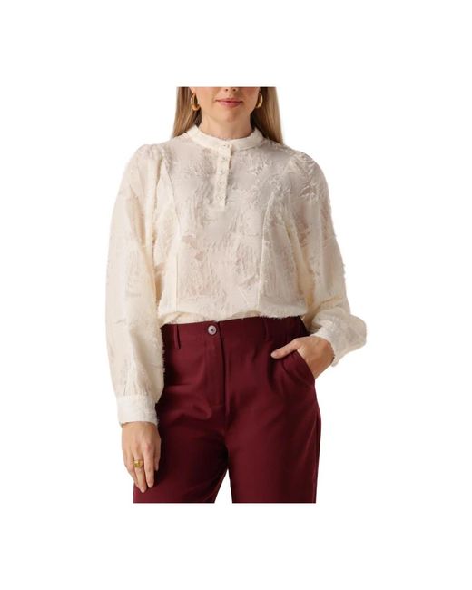 Minus Overhemden ,Polyester Hollie Blouse in het Red