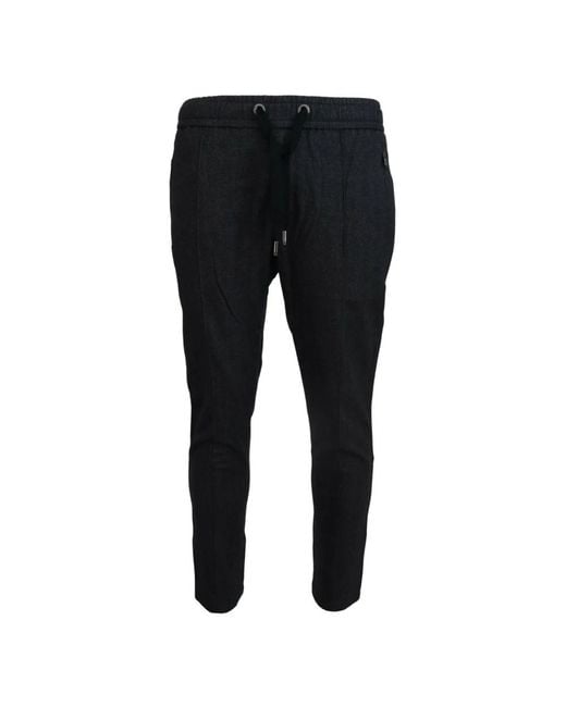 Dolce & Gabbana Black Sweatpants for men