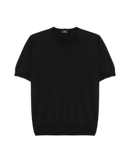 Barba Napoli Black T-Shirts for men