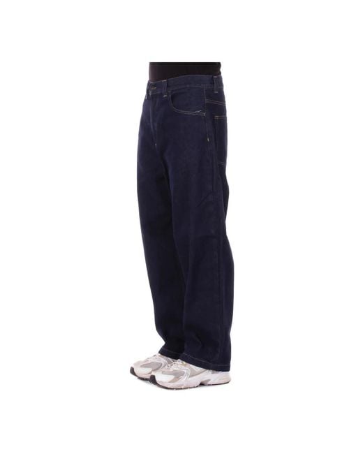 Carhartt Blue Loose Fit Jeans for men