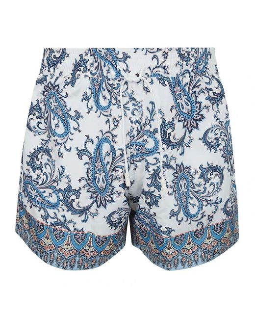 Etro Badmode ,Veelkleurig ,Polyester Roma Zwembroek in het Blue voor heren