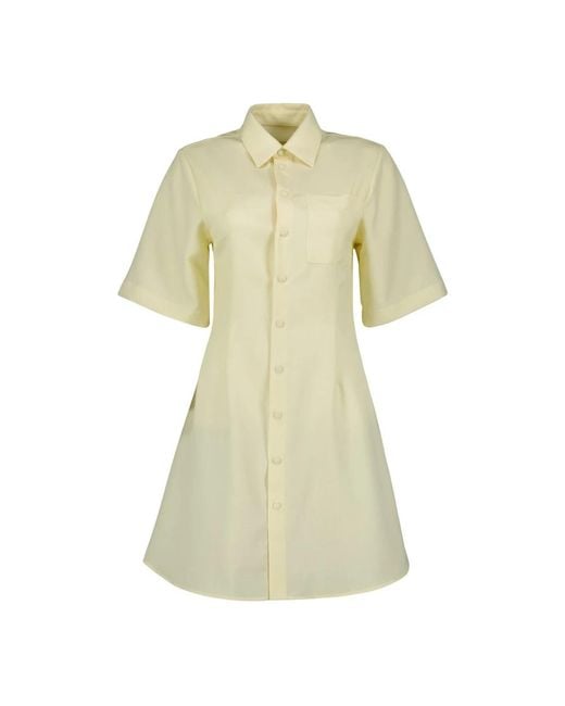 AMI Green Shirt Dresses