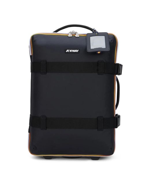 K-Way Black Suitcases for men