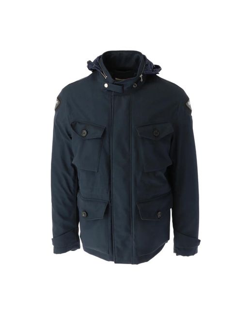 Blauer Jassen ,Blauw ,Katoen Blauwe Hoodie Jas Herfst/Winter in het Blue voor heren