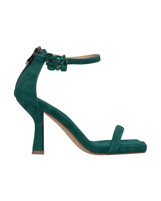 Alma En Pena. Green High Heel Sandals