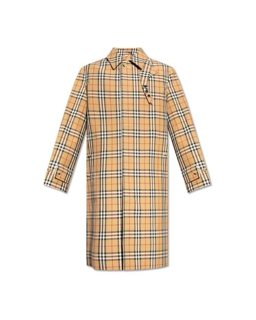 Burberry Natural Single-Breasted Coats for men