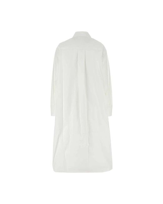 Jil Sander White Shirt Dresses