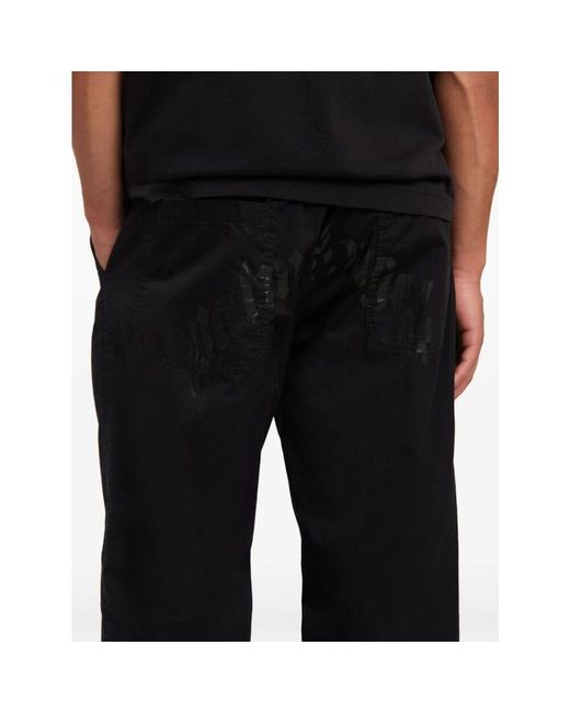 Palm Angels Schwarze hose mit stil in Black für Herren