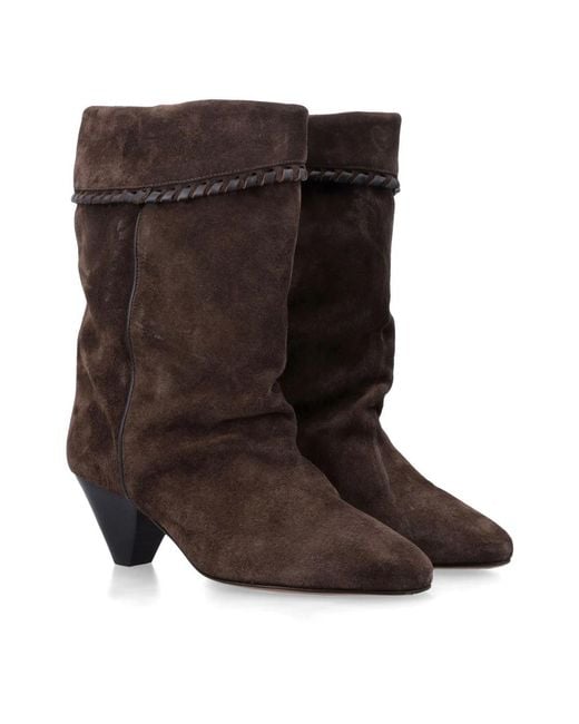 Isabel Marant Brown Cowboy & Biker Boots