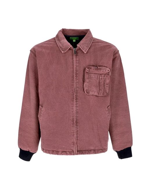 Huf Purple Light Jackets for men