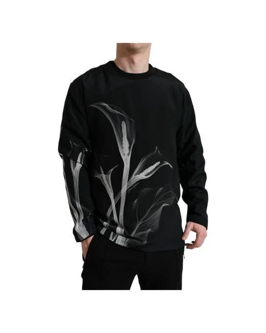 Dolce & Gabbana Long Sleeve Tops in het Black voor heren