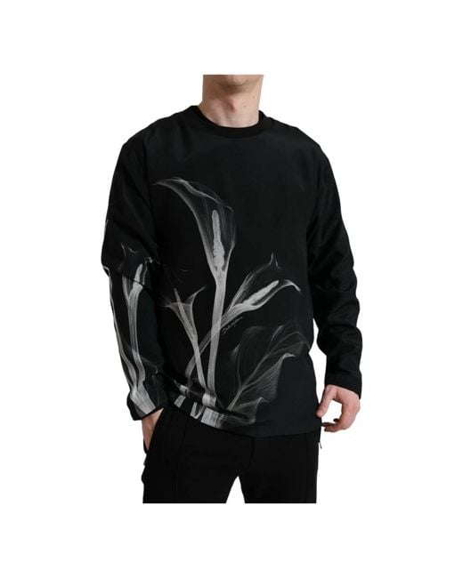 Dolce & Gabbana Black Sweatshirts for men