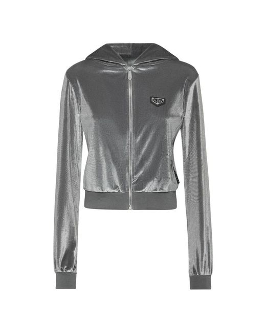 Philipp Plein Zip-Throughs in het Gray