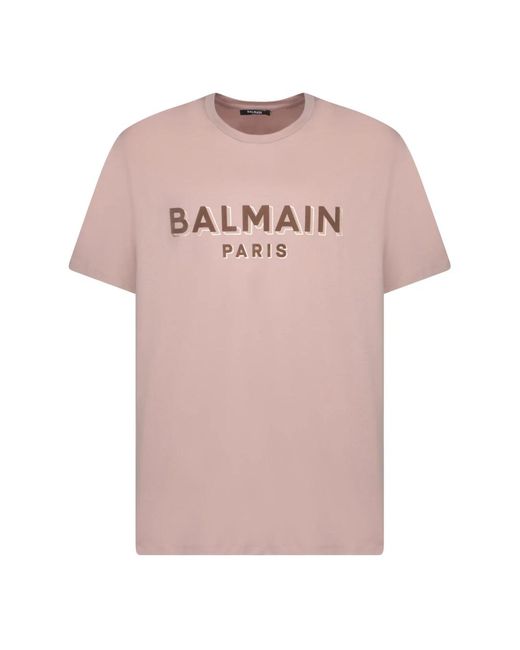 T-camicie di Balmain in Pink da Uomo