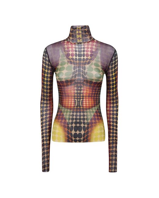 Jean Paul Gaultier Brown Long Sleeve T-Shirts