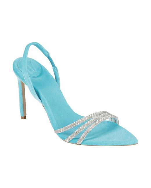 Bettina Vermillon Blue High Heel Sandals