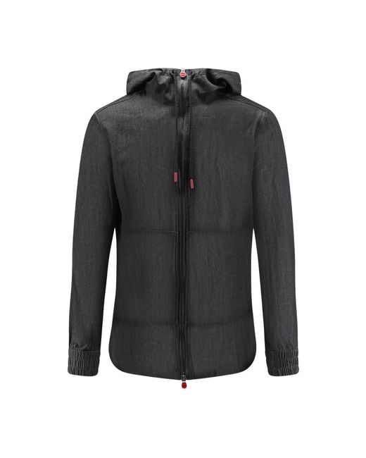 Kiton Ciro Paone Zip-Through in het Black voor heren