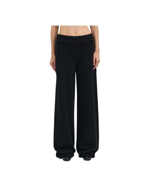 Uma Wang Black Wide Trousers