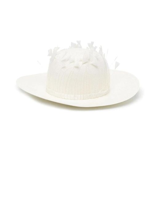 Cappello fedora bianco elegante di Borsalino in White