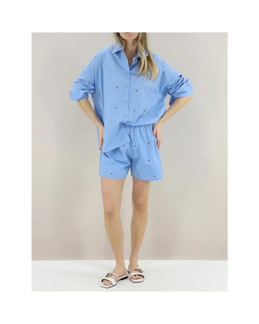 Shirts Kaos de color Blue