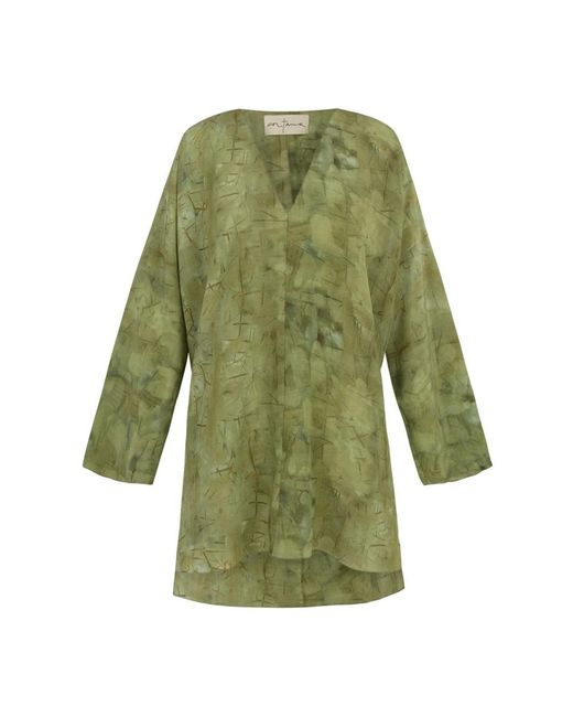 Cortana Green Blouses