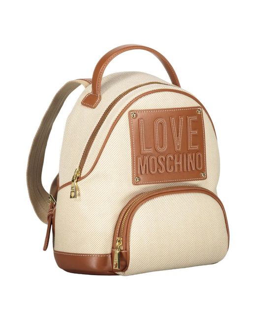 Love Moschino Natural Backpacks