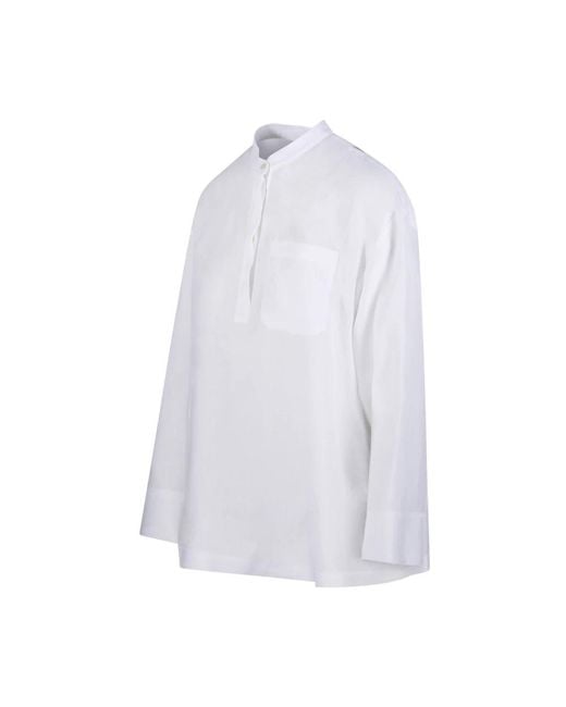 Max Mara White Blouses