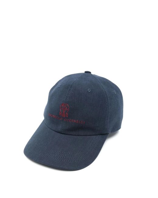 Brunello Cucinelli Blue Caps for men