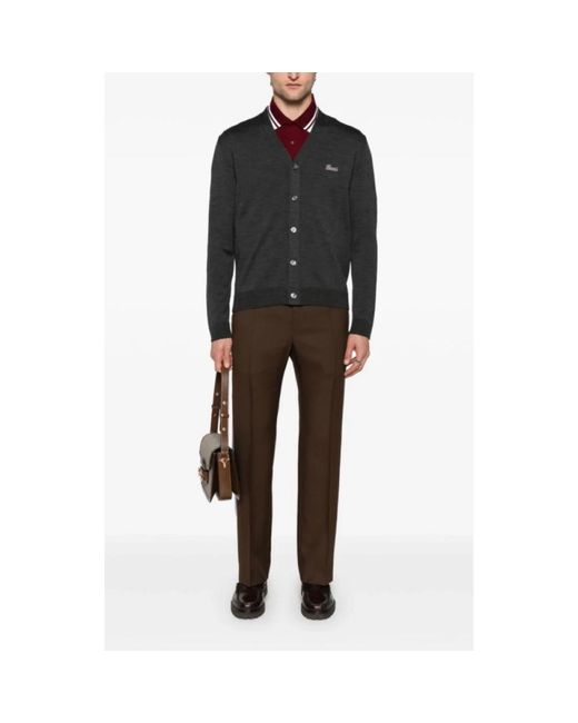 Gucci Brown Straight Trousers for men