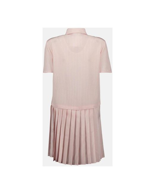 Versace Pink Shirt Dresses