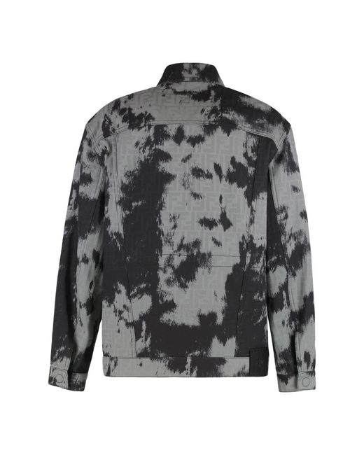 Fendi Gray Denim Jackets