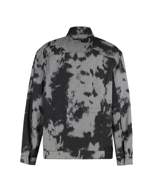 Fendi Gray Denim Jackets