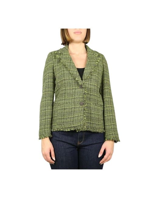 Marella Green Tweed Jackets