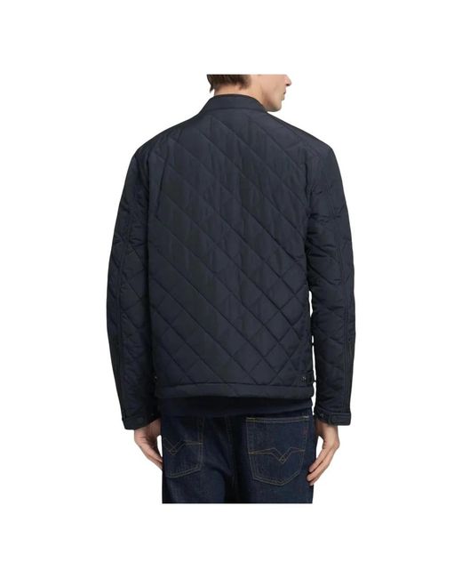 Replay Jassen ,Blauw ,Polyester M8000 Gewatteerde Jas in het Blue voor heren