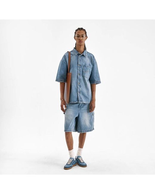 Denim Shorts flâneur de hombre de color Blue