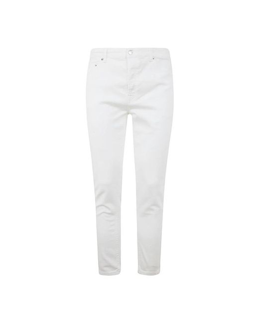 Department 5 White Slim-Fit Trousers for men