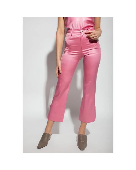 Nanushka Pink Wide Trousers