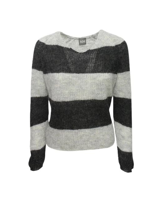 Max Mara Gray V-Neck Knitwear