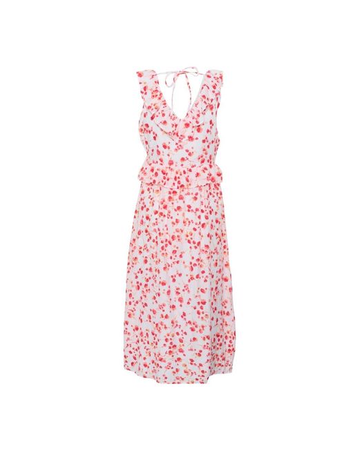 Cream Pink Midi Dresses
