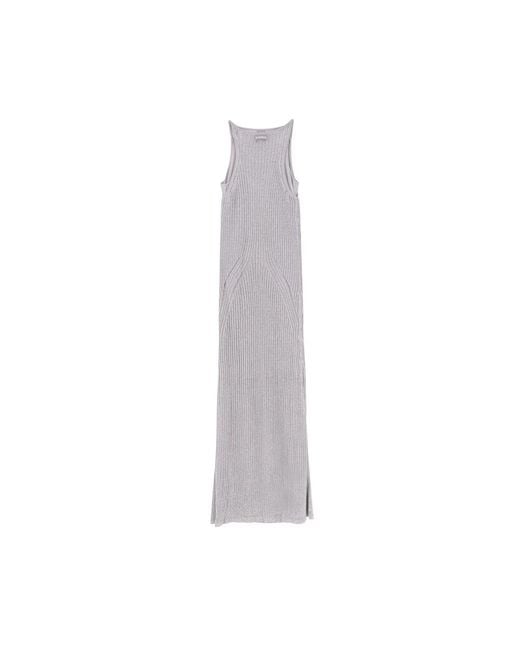 Pinko Gray Knitted Dresses